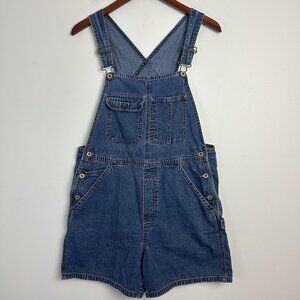 Old Navy Blue Denim Women's Shorts Overalls